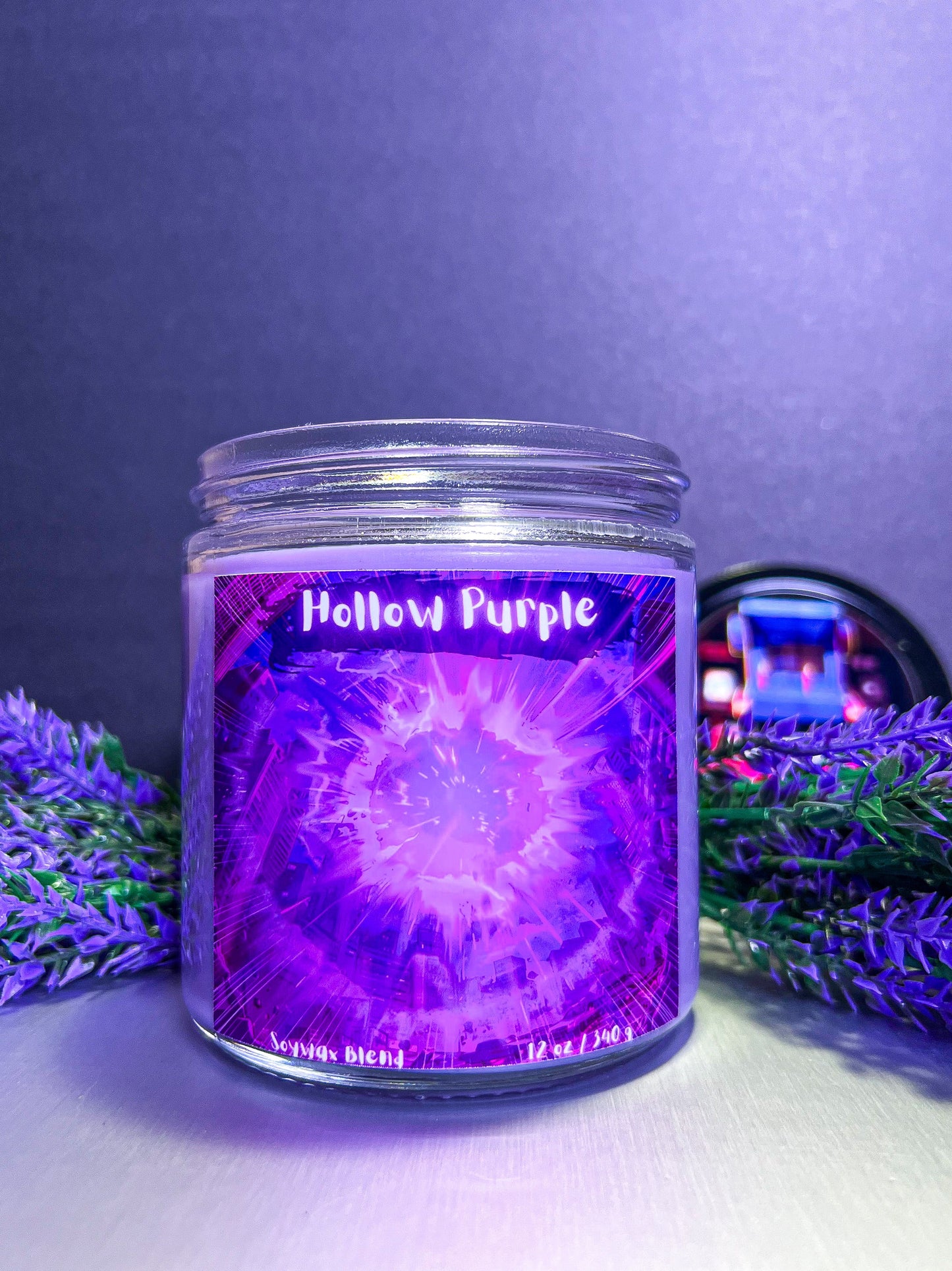 Jujutsu Kaisen Inspired Candle Hollow Purple