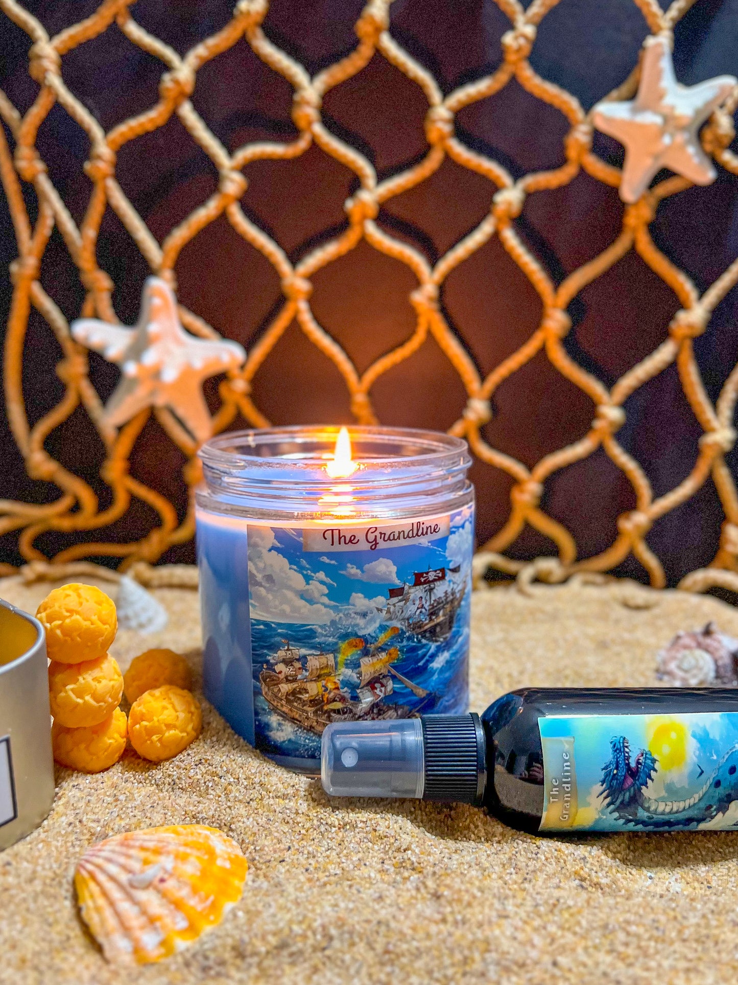 One piece inspired Candle Wax Melt and Room spray Grand Line