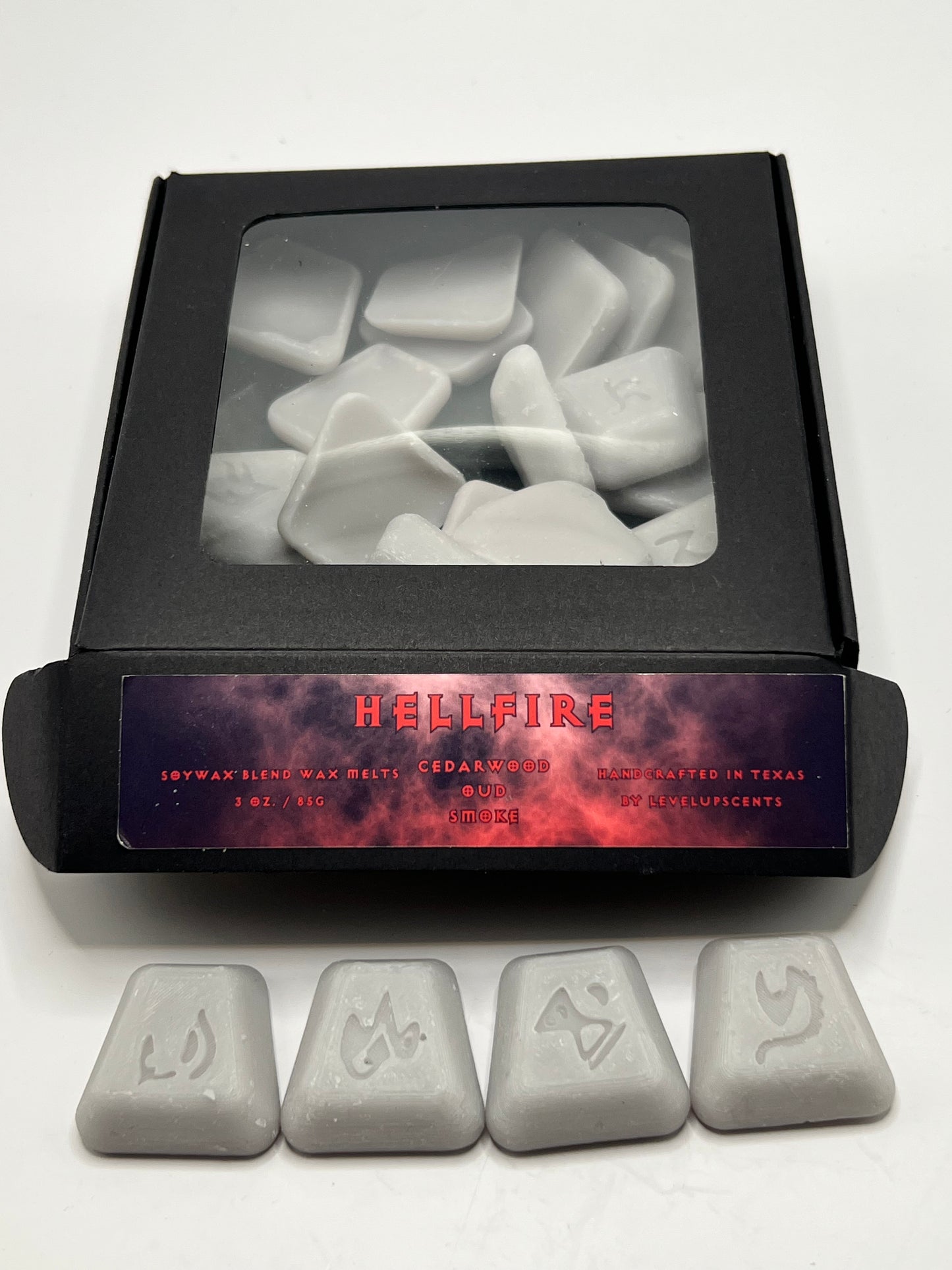 Hellfire Wax Melts Smoke, Oud, Clove (Diablo 2)