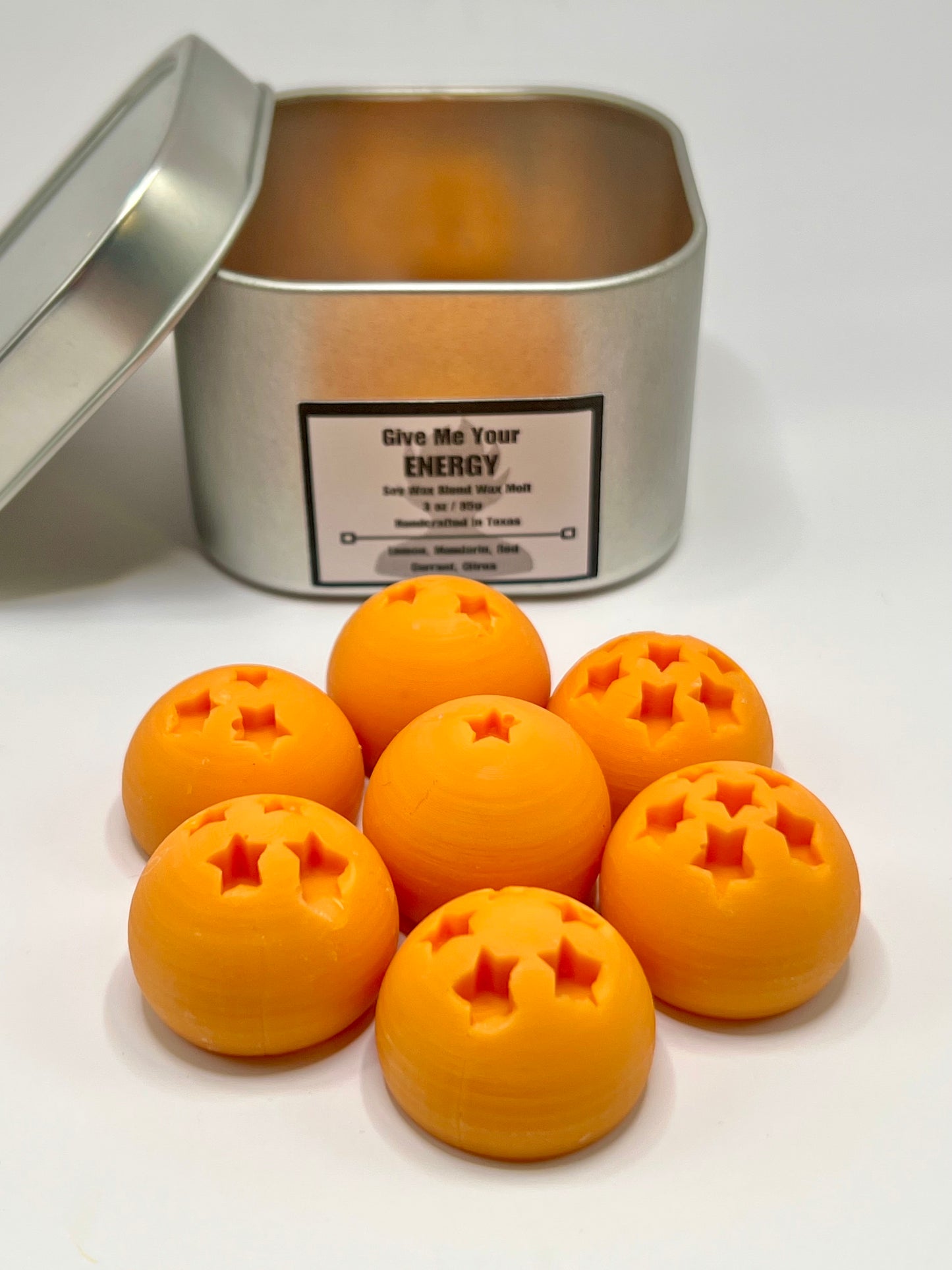 Dragon ball z inspired wax melts in the shape of dragon balls