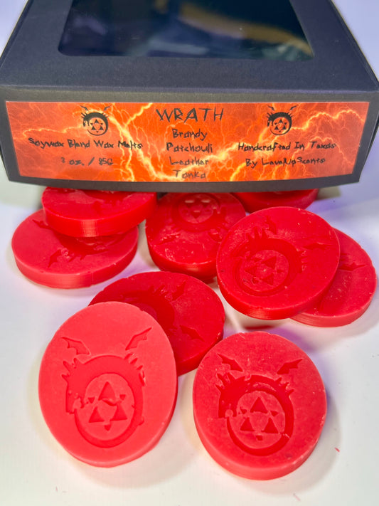 Wrath Wax Melts - Brandy Patchouli Leather Tonka (FMA)